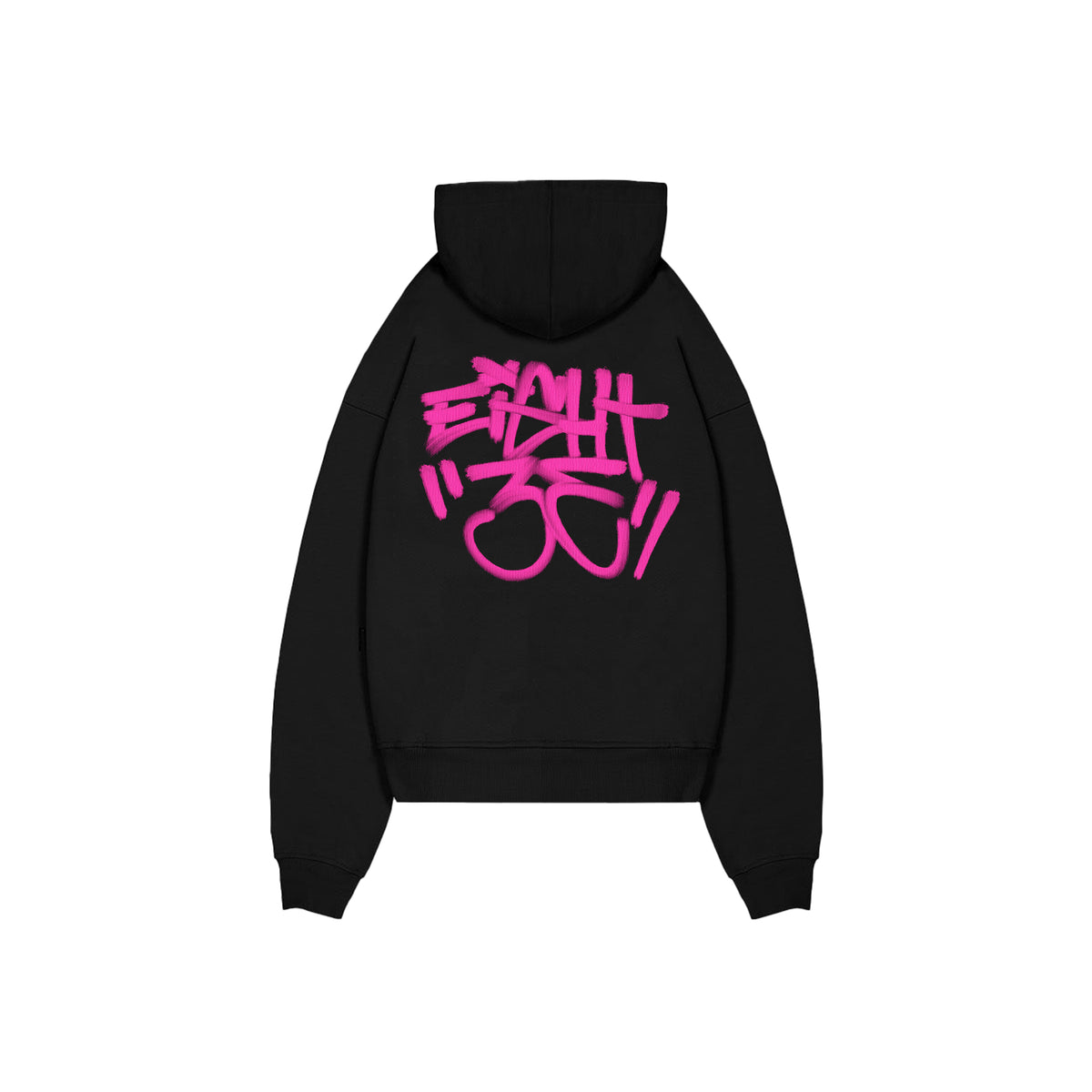 Pink Graff Zipper - BLACK